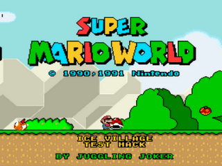 Super Mario World - Ice Village Test Hack Screenshot 1